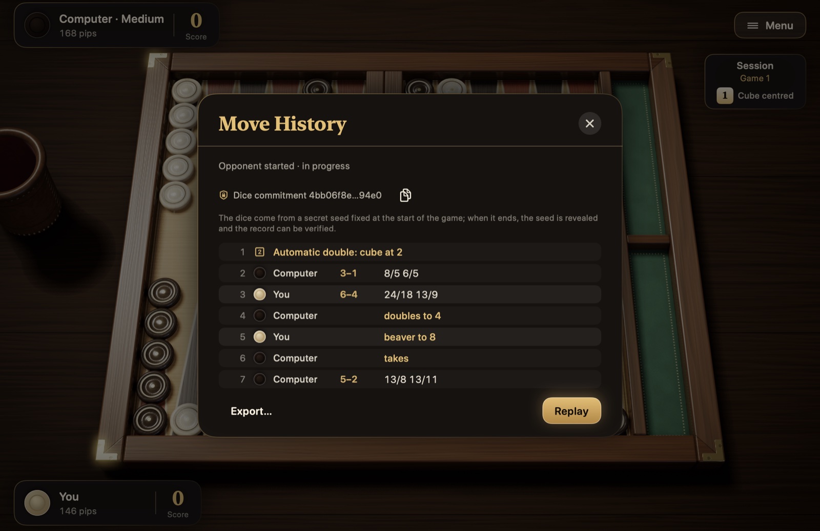 Move history